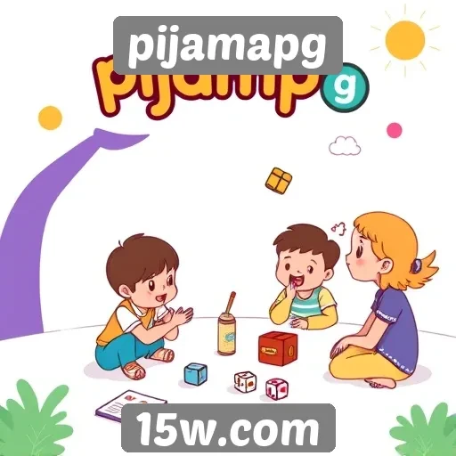 Jovens se divertem com jogos educativos no pijamapg